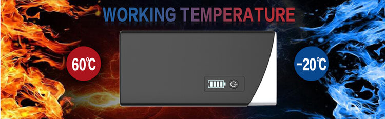Inorising MS200 lithium jump starter working reliably in all-weather conditions from -20°C to 60°C.