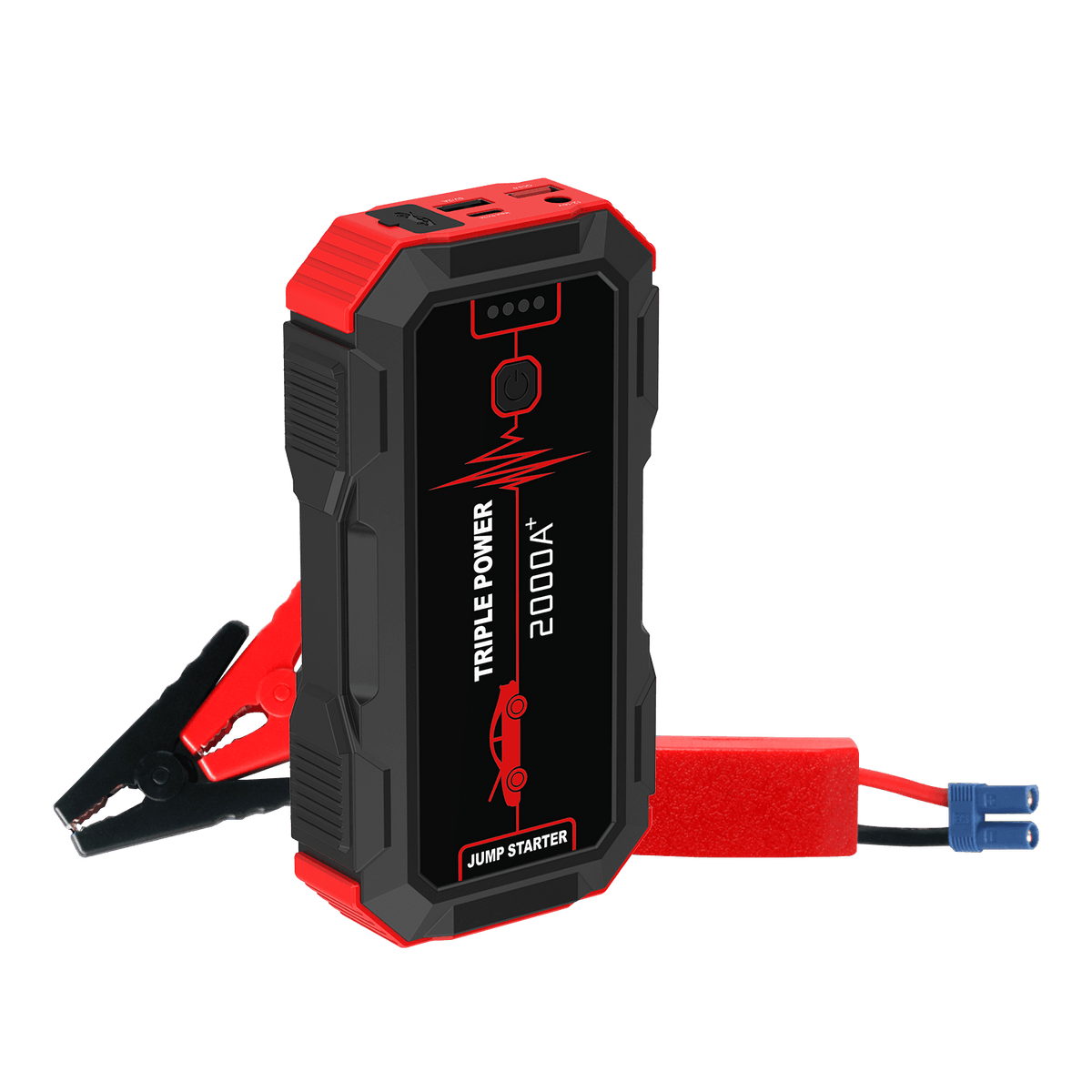 Inorising MS-401 lithium battery car jump starter with battery clip for 12V vehicle